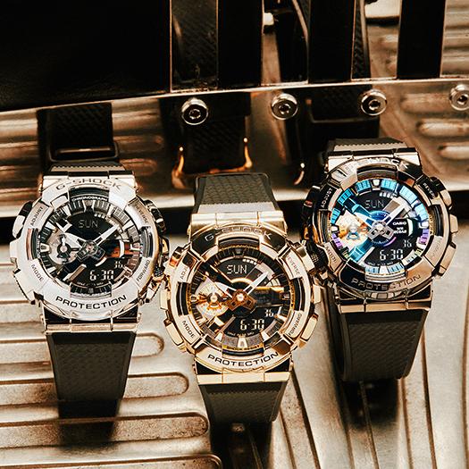 Casio G-SHOCK Men's Stainless Steel 200M Water Resistant Analog Shock Resistant Quartz Watch GM-110B-1A