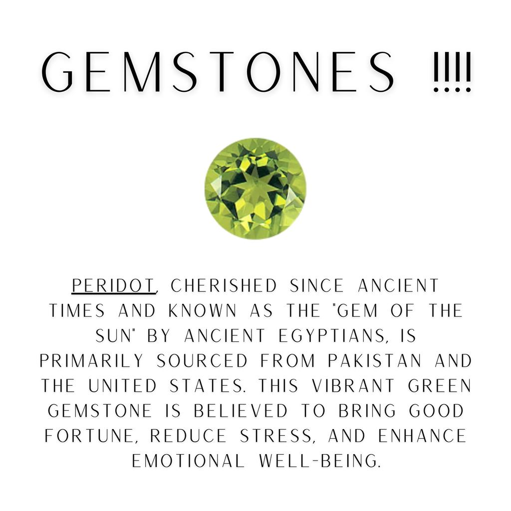 Bracciale in Peridoto Naturale: Gioielli in Argento Sterling 925 con Pietre Verdi