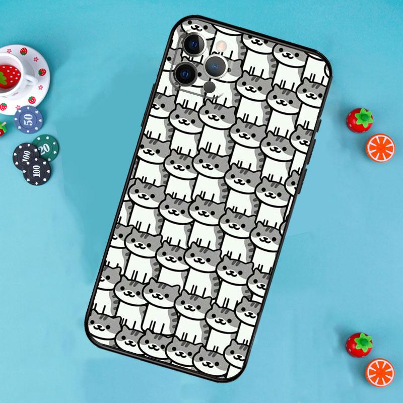 Funny cute cats Phone Case For iPhone 17 Air 16 15 14 13 11 12 Pro Max 13 12 mini 15 16 Plus 16e Cover Funda