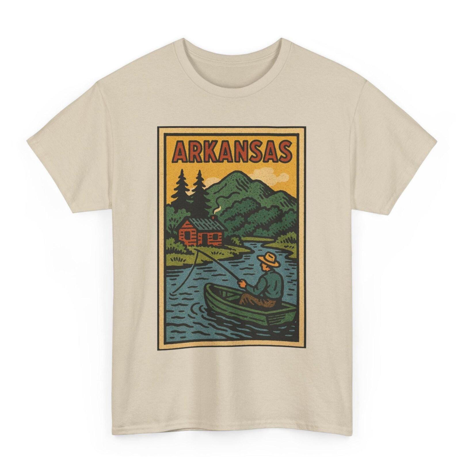Arkansas Retro Comic T-Shirt: Ozarks Adventure Graphic Tee XL
