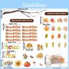 Watercolor Maple Leaf Party Wall Stickers Set For Fall Thanksgiving Home Decor