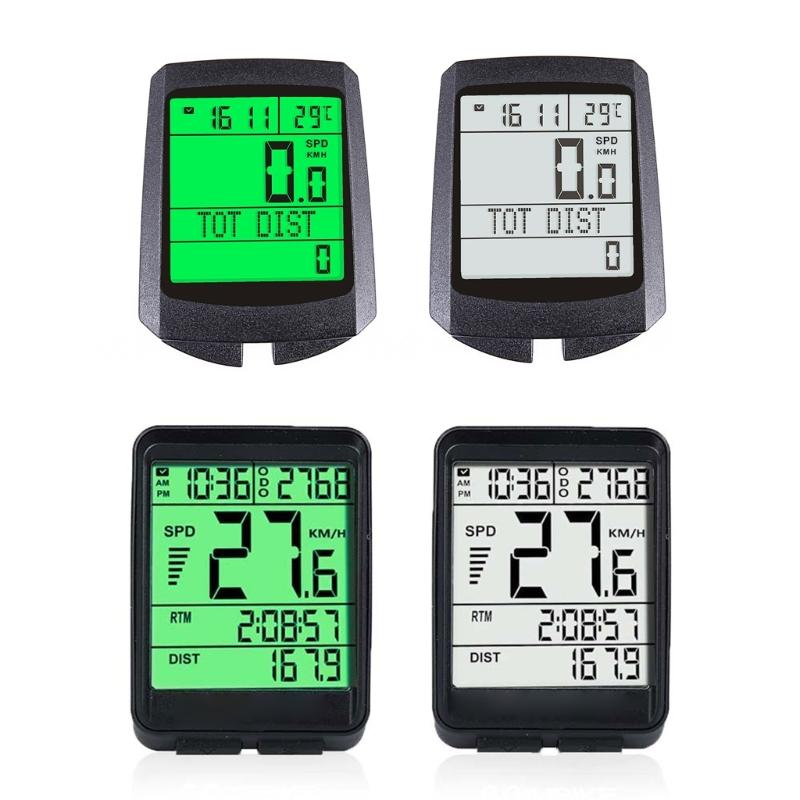 Bicycle Speedometer Watch Waterproof Wireless Cycle Bike Computer Bicycle Odometer with LCD Display & Multi-Functions