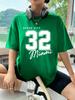 Dream City Number 32 Design Woman T-Shirts Polyester Multicolor T Shirt Hip Hop Summer Short Sleeve Y2K Breathable Clothing