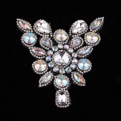 Rhinestone Applique for Wedding Bridal Dress Decor
