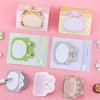 1 Piece Adhesive Kawaii Cartoon Animals Sticky Notes Notepad Memo Pad Office School Supplies Stationery Sticker