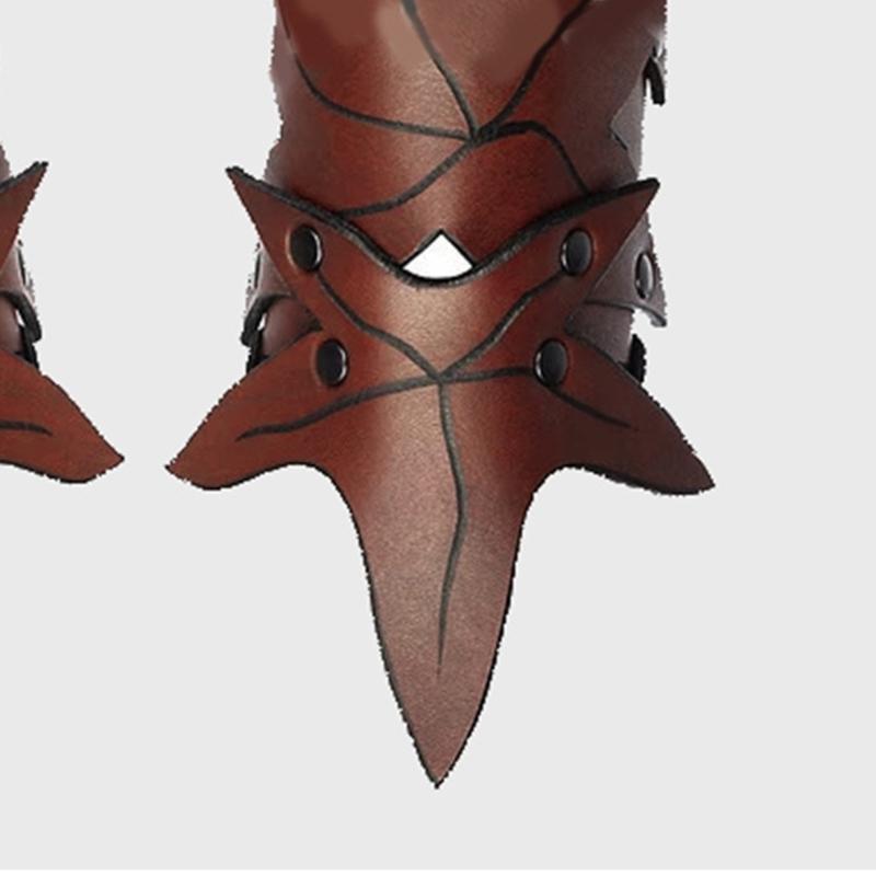 Medieval Punk Vintage Wrist Guard for Men for Parties and Festivals Vintage Arm Protector Lace Up Embossing Cuff