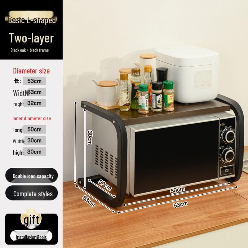 Multi-layer Kitchen Storage Rack for Microwave, Oven, and Rice Cooker