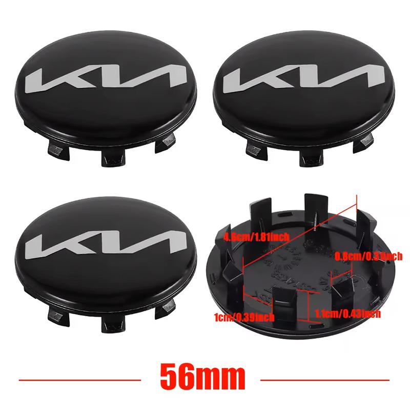 

For Kia Morning Picanto Rio Stonic Sportage Ceed Optima Forte 5 3 4 K7 K5 K8 K3 Ray So 4Pcs Car Wheel Hub Center Caps Rim Covers
