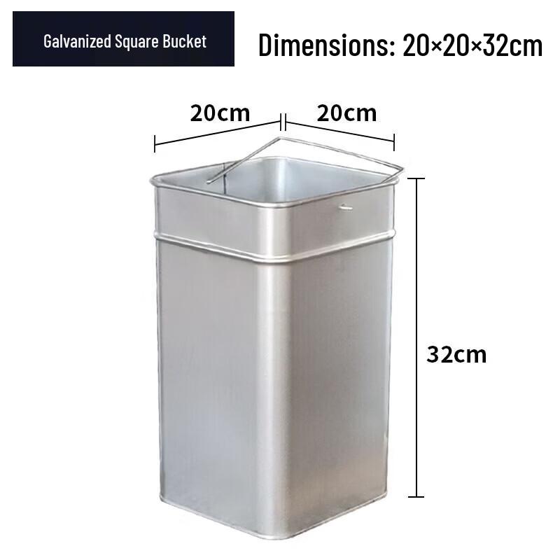 Galvanized Outdoor Waste Bin Liner