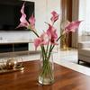 Artificial Common Calla Lily Realistic Fake Flower Stem Home Office Wedding Party Indoor Outdoor Faux Bloom Centerpiece Decoration