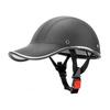 Herre Anti-UV Motorsykkelhjelm Halvansikt Baseballcapsdesign Sikkerhetshjelm for Motorsykler