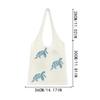 Women's Lightweight Foldable Beach Tote Bag Animal Print Hollow Weave Crochet Design Shoulder Bag for Travel Shopping & Casual Outings KTY