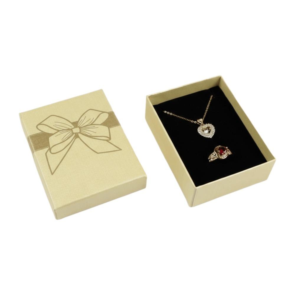 Bow Decoration Jewelry Container Storage Container Jewelry Storage Box Paper Box  For Her Wedding