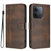 For Xiaomi Redmi 15C 4G (171mm) Cases Wallet Stand Retro Texture Leather Phone Cover with Lanyard