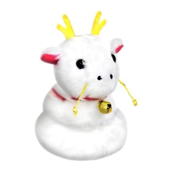 Sanei Boeki 2024 Zodiac Plush Toy Tatsumochi (White) W6.5D8.5H9.5cm Stuffed Toy
