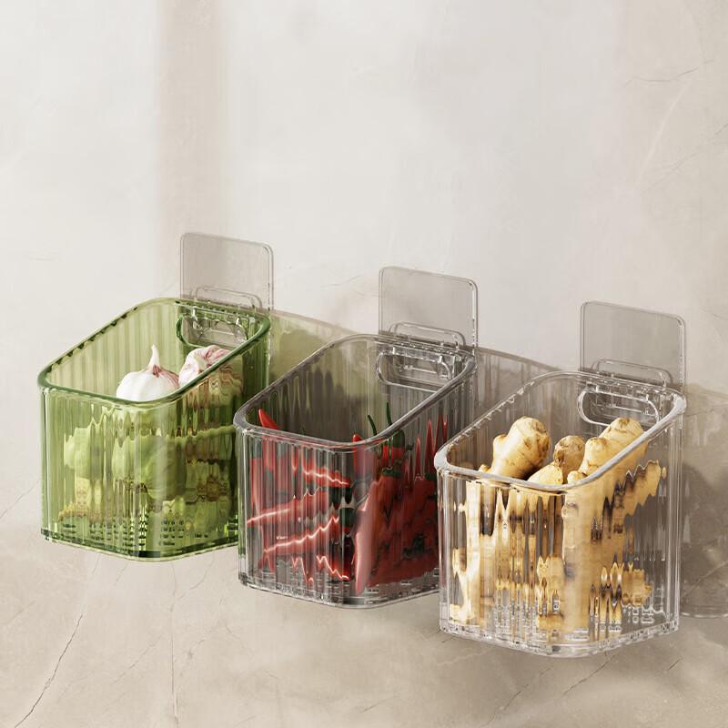 

Wall-Mounted Kitchen Storage Baskets (2-Pack)