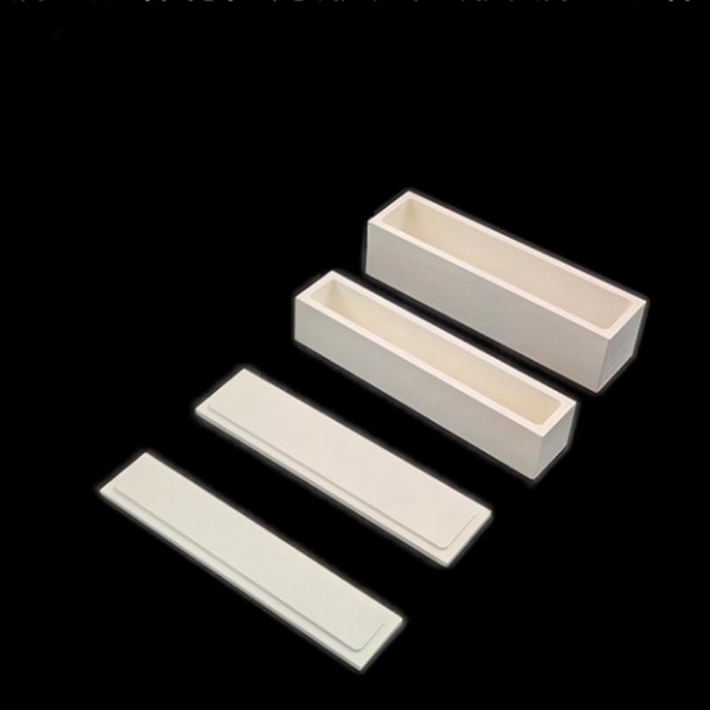 High Purity Boron Nitride Crucible With Lid, 2000℃ BN Ceramic Crucible Boat Industrial Vacuum Furnace