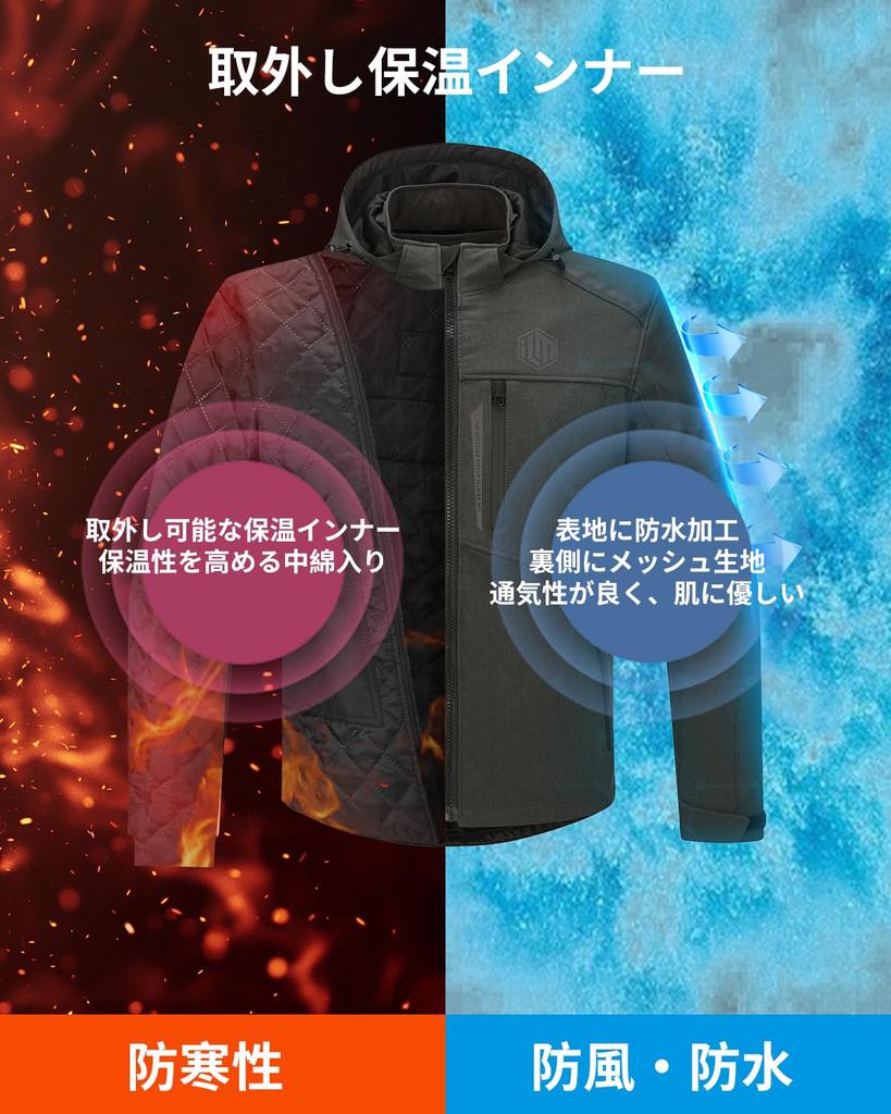 Motorcycle Riding Asian Fit Detachable Inner Detachable Abrasion for and City [ILM] Jacket, All-Season, Model, Windproof, Waterproof, Insulated,