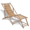 Day and Night - Day and Night Outdoor Lounger with Bamboo Footrest
