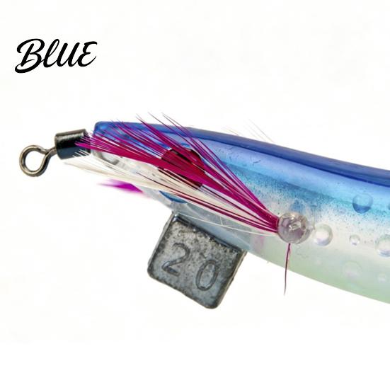 Cuttlefish Sleeve Bait 5Pcs Luminous Squid Jig Hook Kit, Saltwater Glow Fishing Jigs, In The Dark Lure Shrimp with Feather, Outdoor Tackle Bionic