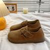 Spring casual commuting shallow mouth single shoes New year flat non-slip retro style soft Birkenstocks