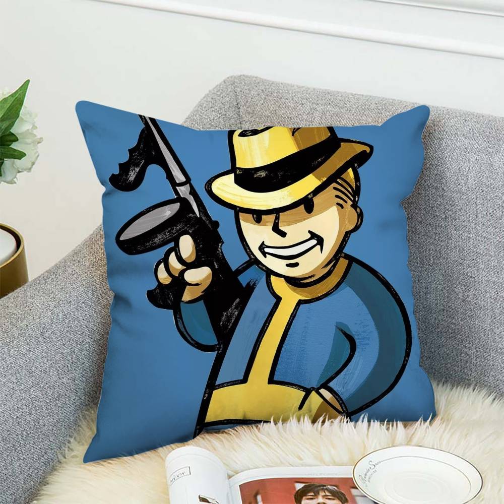 

Fallout 4 Pillow Case Double-Sided Printing Cushion Cover 45x45 Decorative Cushions Sofa Home Decor Soft Pillowcase 12x12Inch