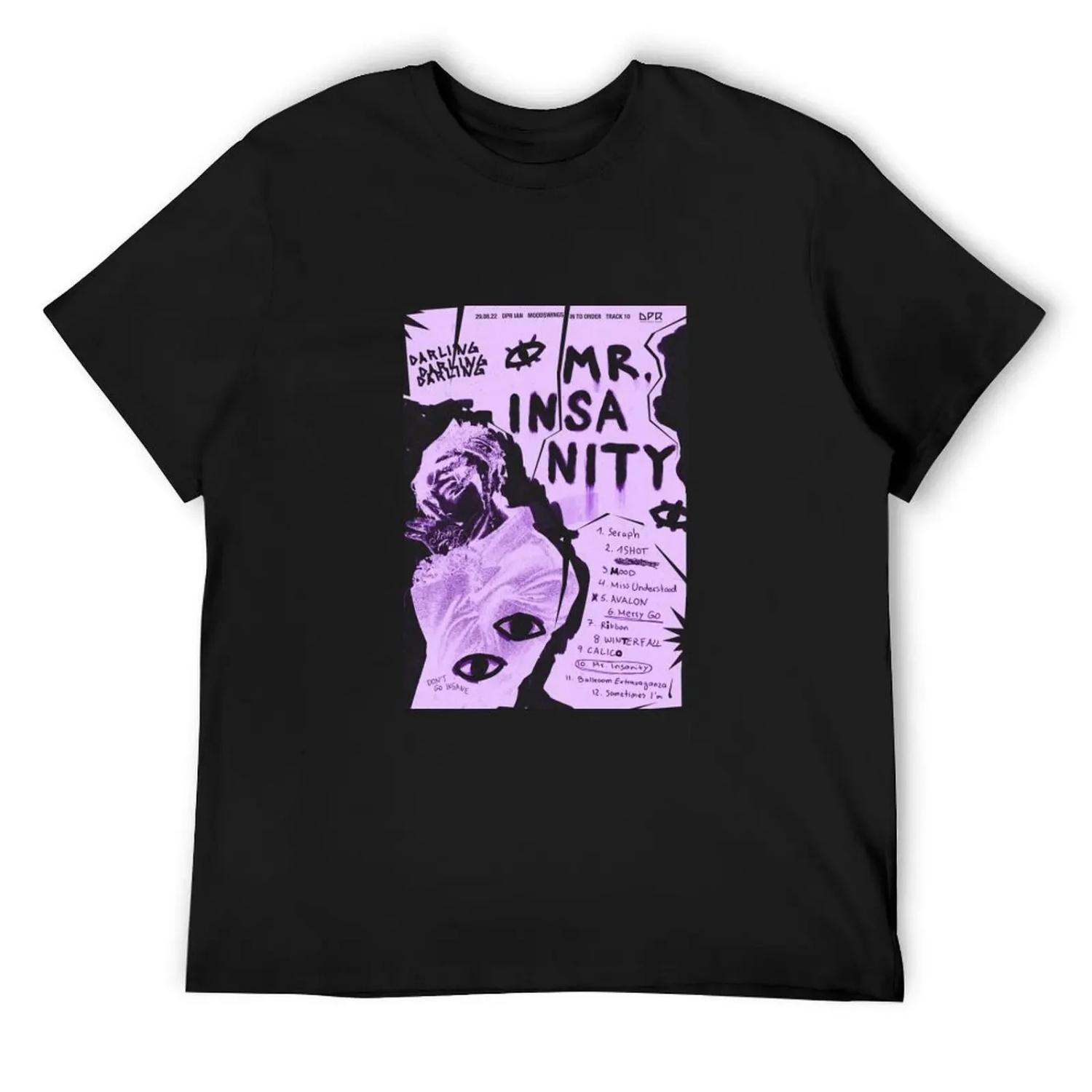 

DPR IAN, Mr Insanity T-Shirt basketball graphic tees anime tshirt graphic t shirts designer t shirt men XXXXXL чорний