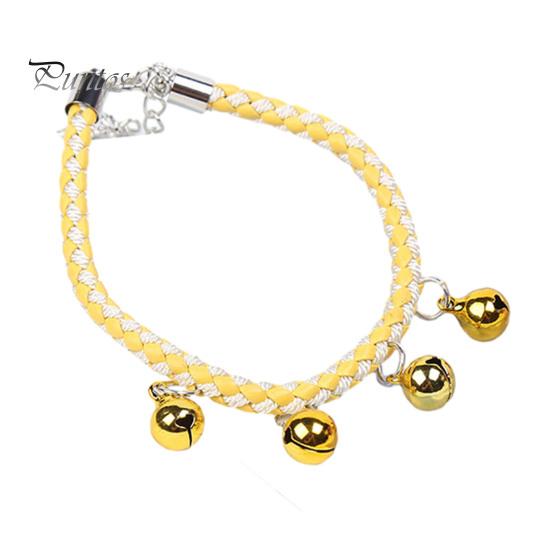 Pet Collar with Crisp Sound Bell Adjustable Chain Necklace Cat Dogs Comfortable To Wear Collar Pet