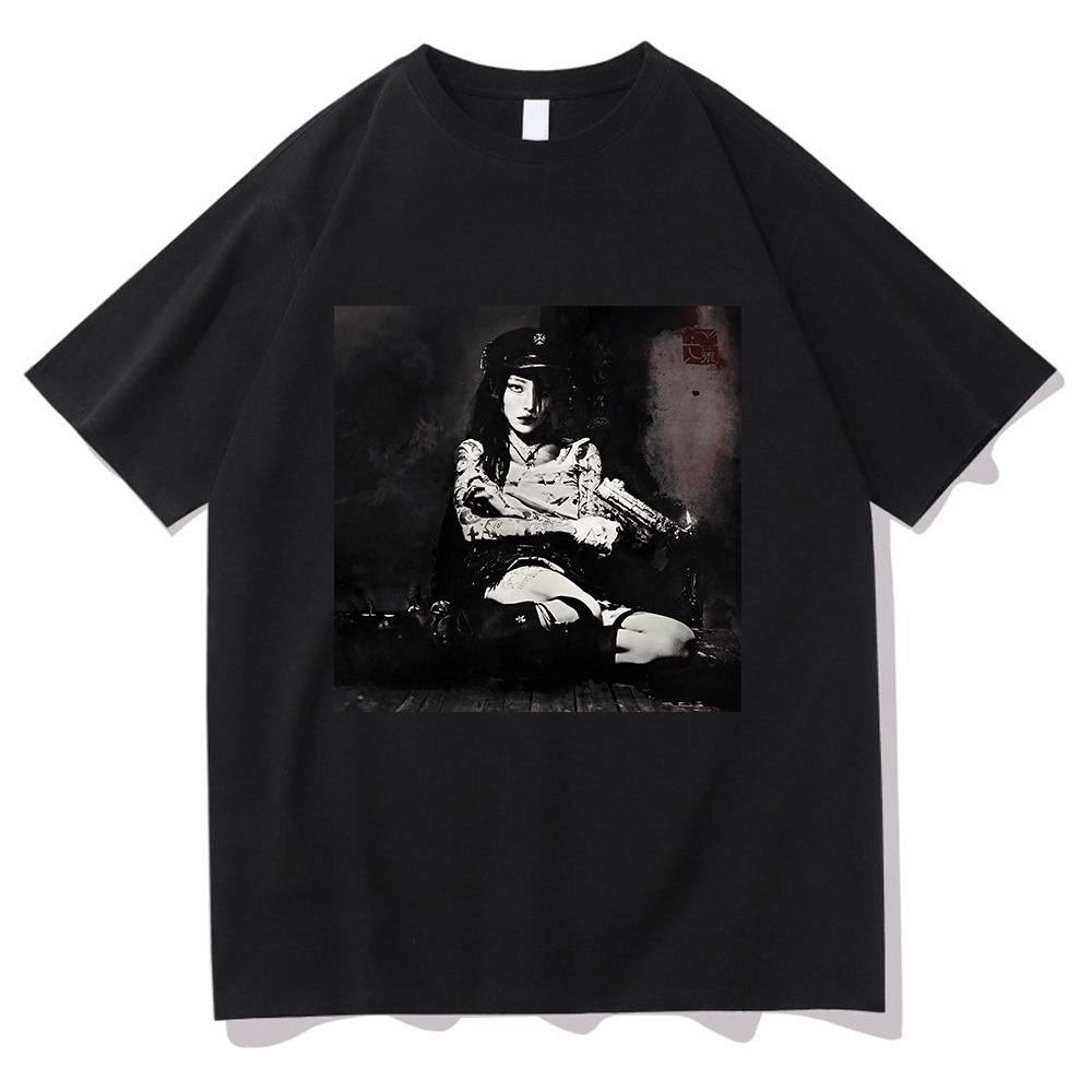 Singer YEULE Evangelic Girl Is A Gun Tshirt 2025 Album Men/women Harajuku Tops s Vintage