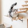 Wooden Floating Wall Shelf Cat Wall Shelf Upgraded Installation Design Suitable for Indoor Sleeping, Playing and Climbing