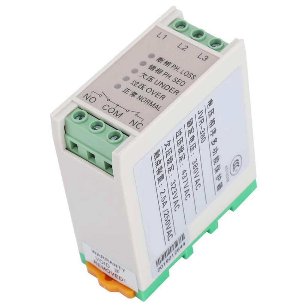 JVR 380 Phase Sequence Protection Relay Monitoring Voltage Control Device