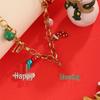 Stainless Steel Cute Santa Claus Christmas Pendant Necklace for Women