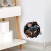 Self-adhesive Cool Cartoon Mouse Hole Baseboard Stickers for Living Room Bedroom Stairs Creative Wall Decor