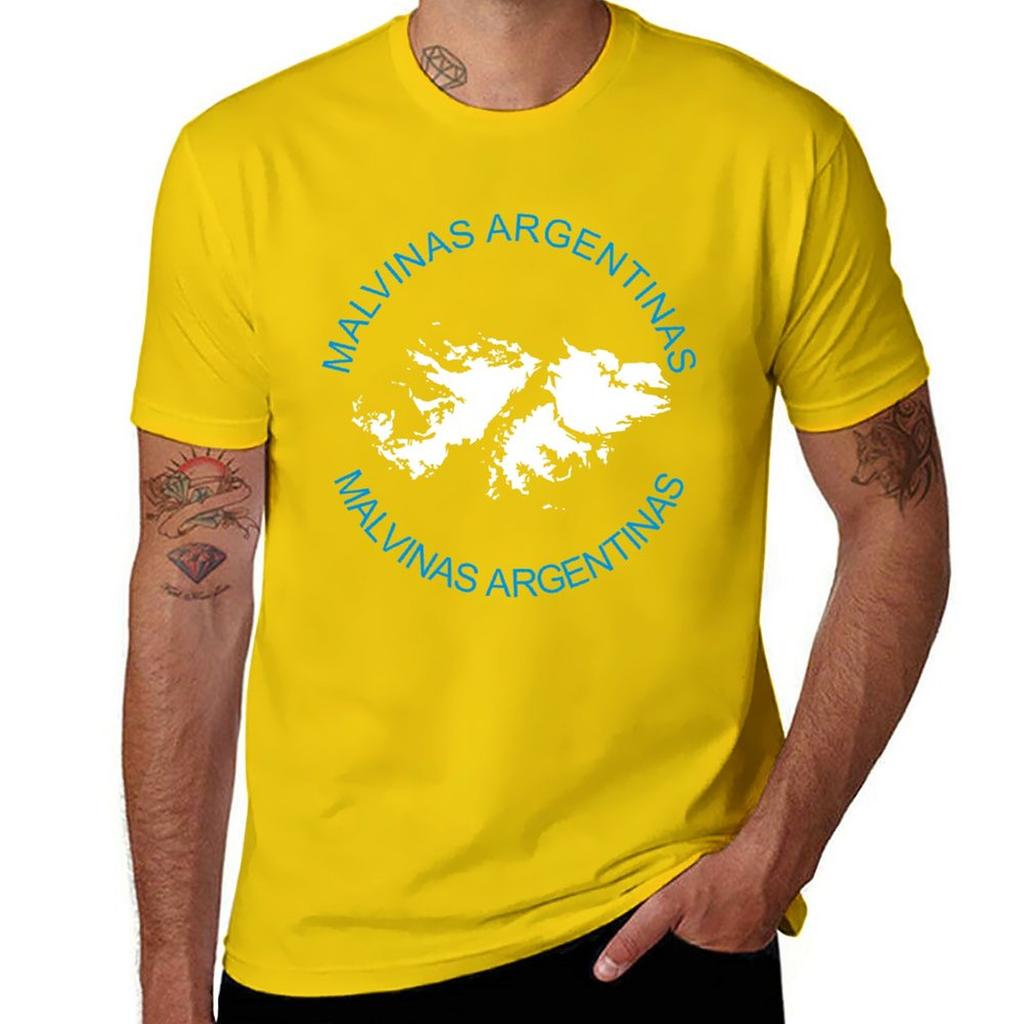 Nuova Maglietta Malvinas Argentinas Taglie Forti Top Magliette T-shirt Unisex Magliette Nere Per Unisex