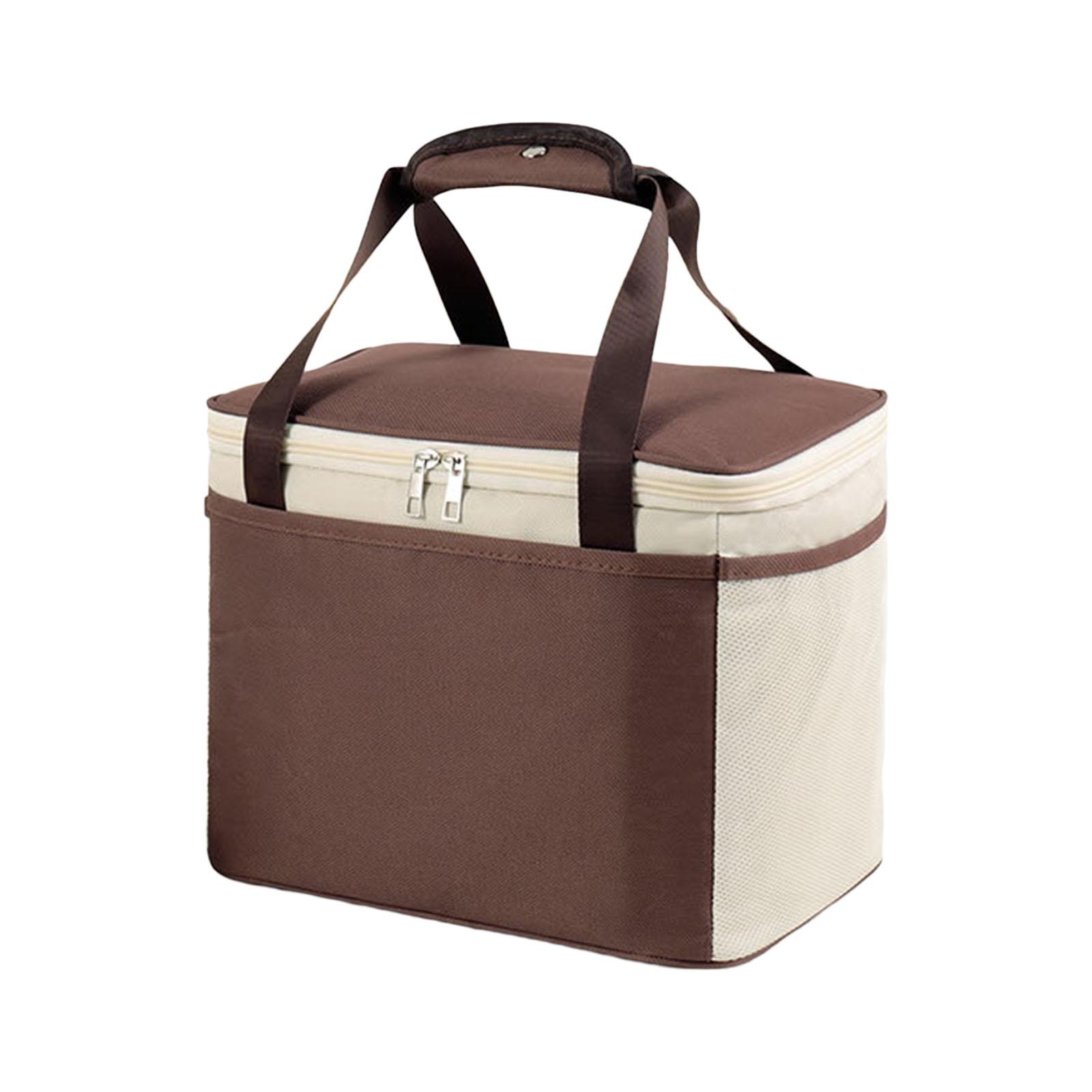 

Thermal Lunch Bag for Travel and Outdoor Activities Waterproof Lining Suitable for Office and Picnic Reusable Lunch Bag S