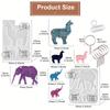 Animals UV Resin Silicone Mold Elephant Alpaca Polar Bear Pendant Key Chain Epoxy Resin Mould For DIY Jewelry Making Tool