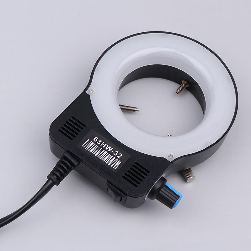 Mikroskop LED Kruhové Světlo Iluminátor Lampa Pro Mikroskop Kruhové Světlo Průmyslový Mikroskop Světelný Zdroj Kamery EU Zástrčka
