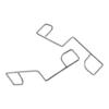 25/50PCS Fence Panel Clip Stainless Steel Fence Panel Wedges Stop Rattling & Enjoy Peace Sliver Garden Tool Accessories