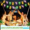 1.5M 10LED Flamingo Pineapple String Light Summer Tropical Hawaiian Party Decoration Palm Tree Fairy Light Garland Beach Wedding
