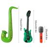 6pcs Inflatable Instruments PVC Simulation Instruments Guitar Sax Microphone Party Hip Hop Birthday Party Supplies