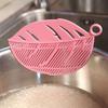 Kitchen Leaf Shape Rice Wash Sieve Strainer Noodles Beans Peas Cleaning Tool