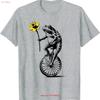 Cute Funny Frog Unicycle T Shirt  Vintage Washed Homme Unisex Comfortable Stylish Stretched Slightly Graphic Fashion