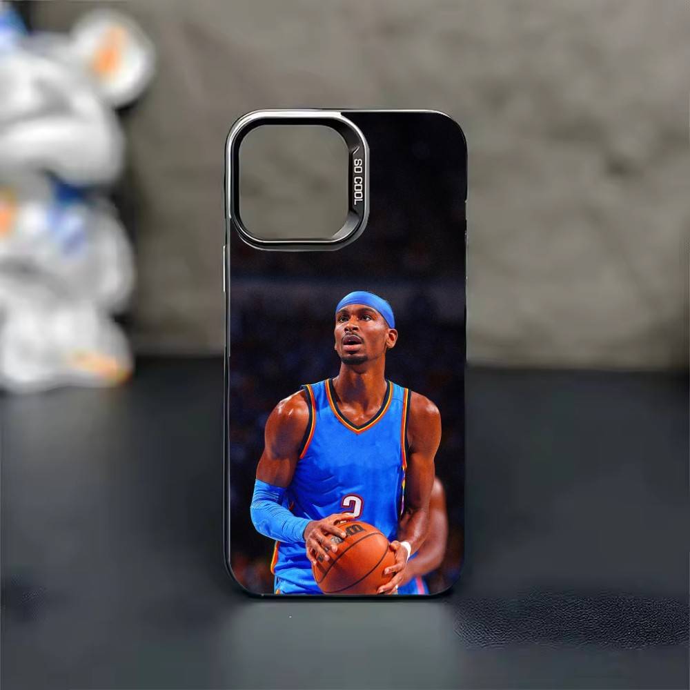 Basketball S-Shai Gilgeous-Alexander 2  Phone Case Color Silver Shell For IPhone 17 16 15 14 13 12 11 Pro Max Plus