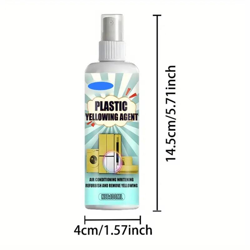 Plastic Yellowing Remover Fast Acting Formula Cleaning Agent Set For Appliances Restores Surfaces Safe On Walls Floors