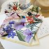 Premium Square Silk Scarf for Women: Original Design with High-transparency Tech Elegant Texture Decorative Neck Scarf & Headscarf