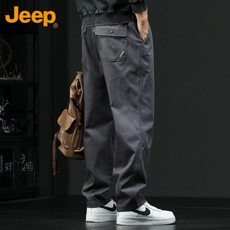 JEEP Men's Autumn/Winter Straight-Leg Casual Workwear Pants