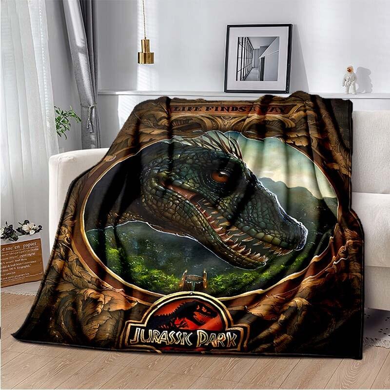 Jurassic Park 3D Printed Art Fleece Blanket for Beds Hiking Picnic Thick Quilt Fashionable Bedspread Fleece Throw Blanket
