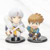 Adorable Inuyasha Chibi Figure Collection Pvc Cake Topper Blind Box Set 8-10cm