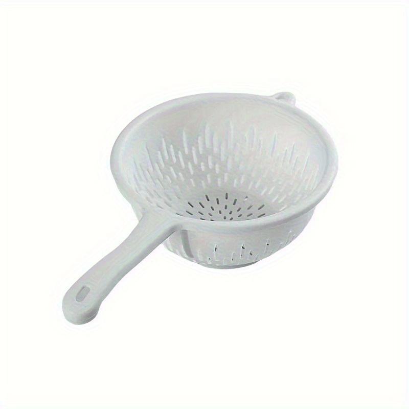 Food Washing Drain Colander with Handle Plastic Colander Strainer for Kitchen Kitchen Gadgets