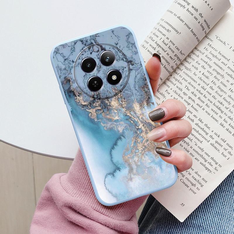 Luxury Case For Redmi 14C 4G 14R 5G A4 Note 14 Pro 5G Poco C75 Fundas Marble Art Pattern Soft TPU Protection Cover Shockproof